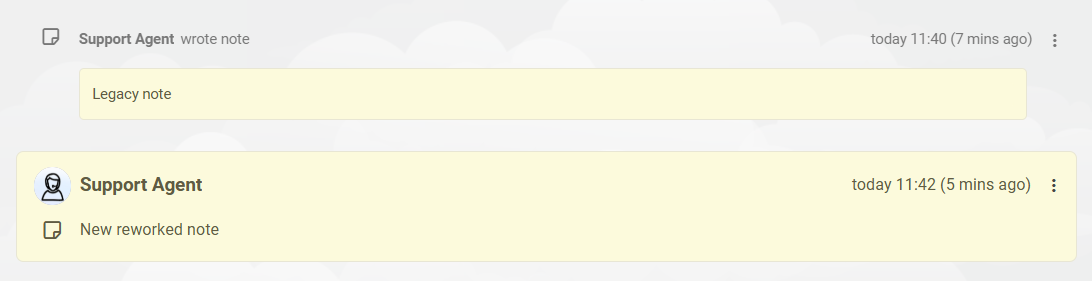LiveAgent ticket-notitiesinterface