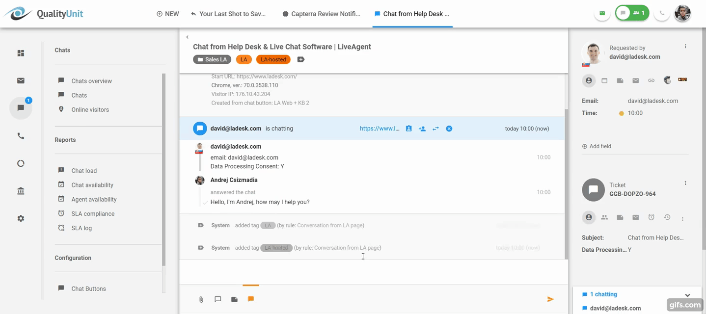 Real-time typweergave
