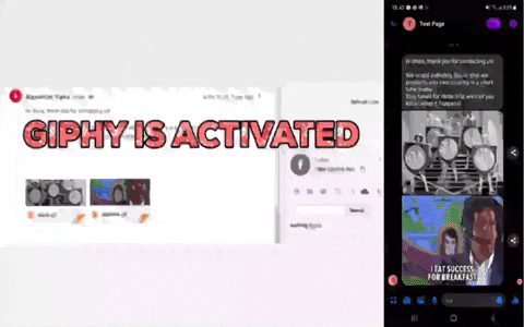 GIF-voorbeeld voor LiveAgent