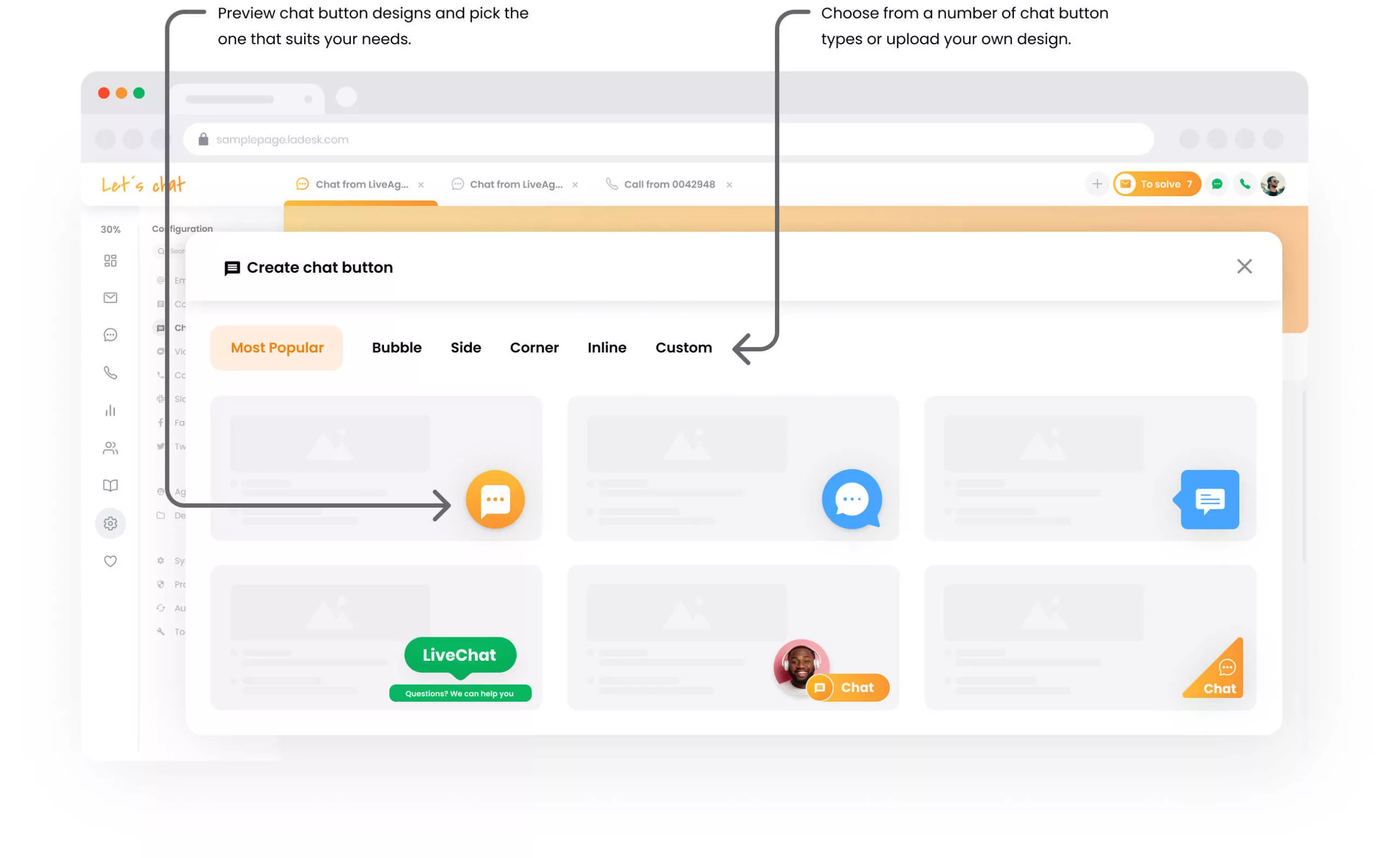 Real-time typingweergave in LiveAgent