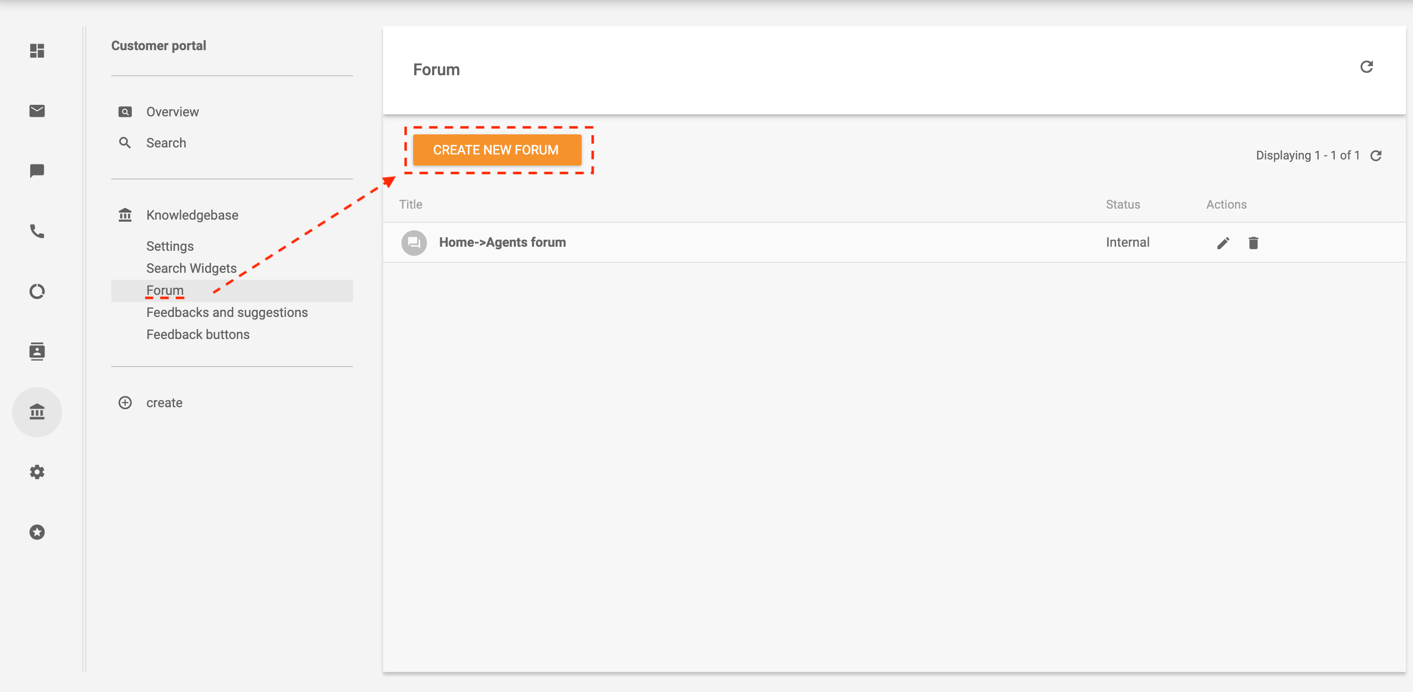 Forum maken in LiveAgent