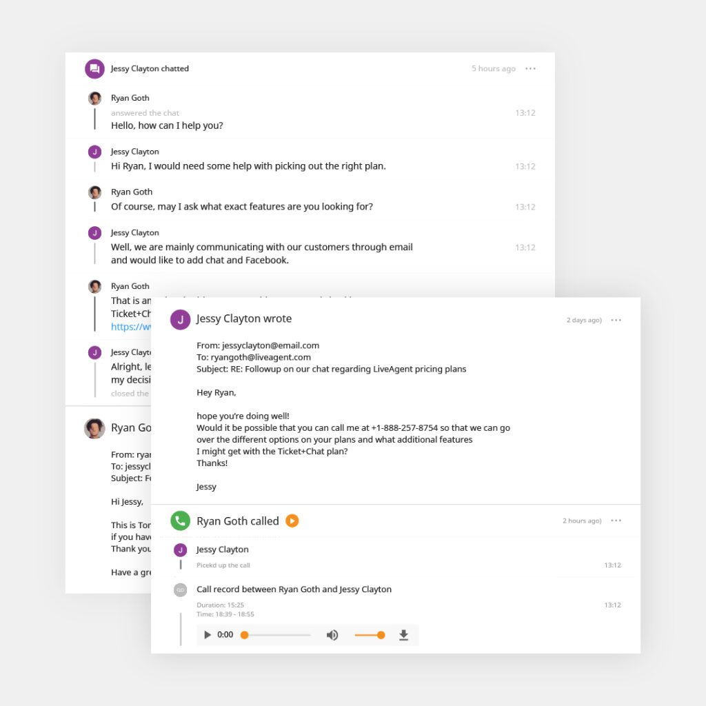 LiveAgent ticketvoorbeeld