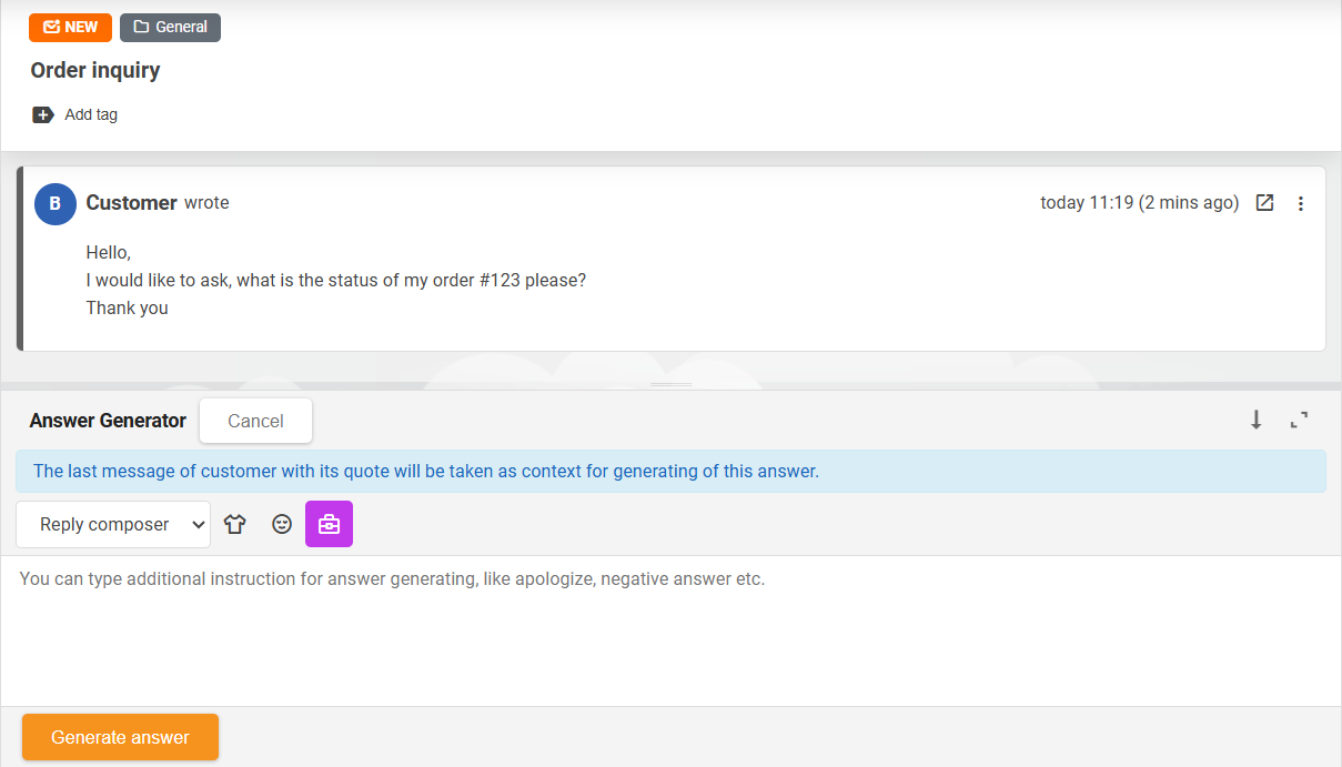 AI Draft Composer overzicht