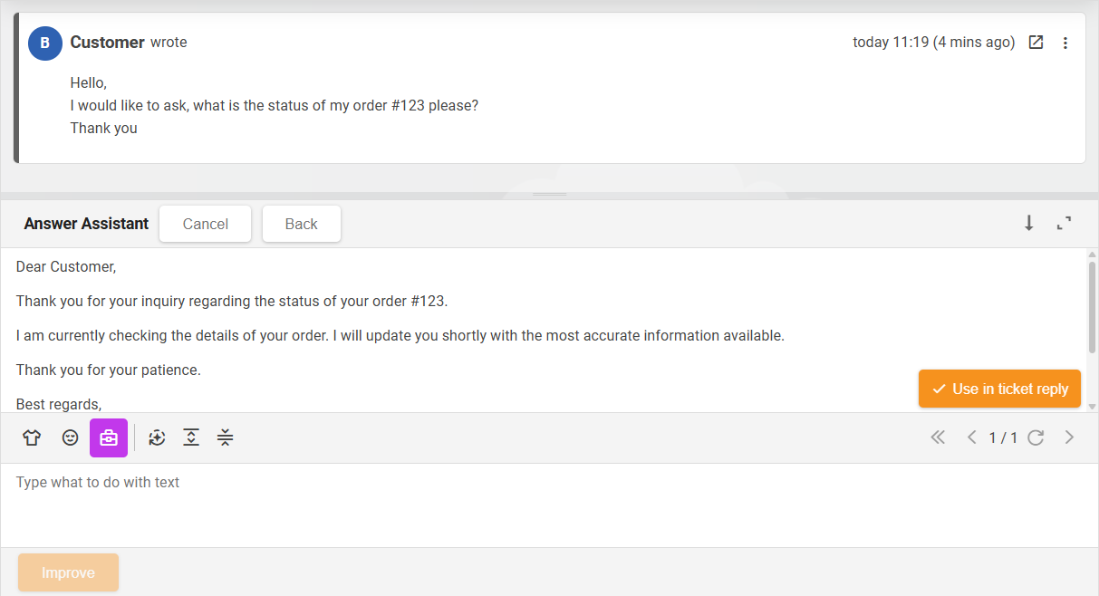 AI Draft Composer communicatiecreatieoverzicht