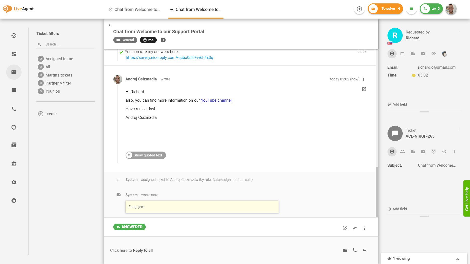 E-mailmarketing in LiveAgent