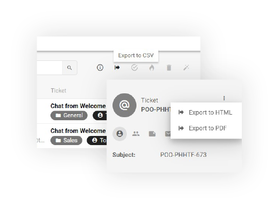 Tickets exporteren in LiveAgent