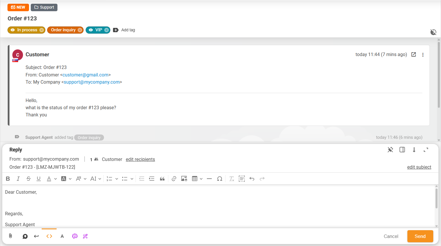 Verbeterde ticket layout & actiebox