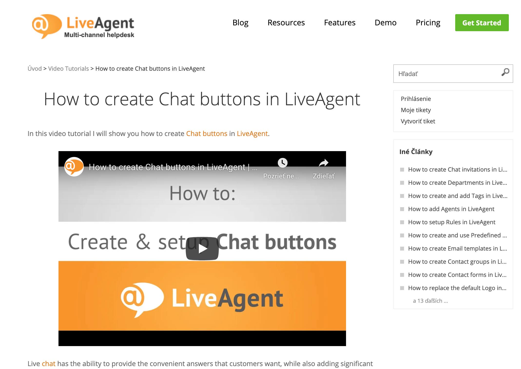 LiveAgent kennisbankartikel voorbeeld