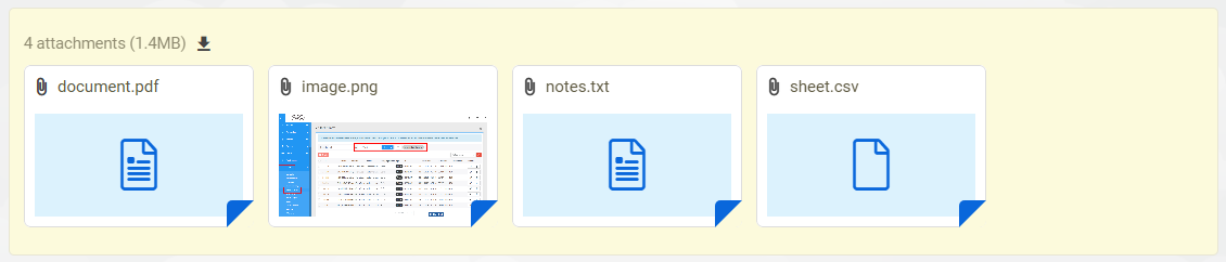 Het vernieuwde ontwerp van ticketbijlagen van LiveAgent