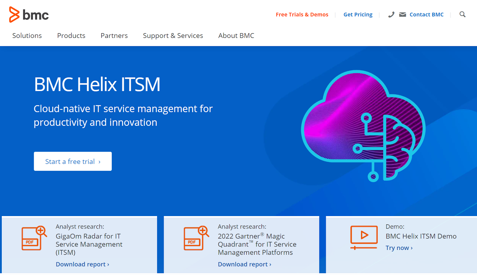BMC Helix ITSM startpagina - Spiceworks alternatief voor IT service management en productiviteit