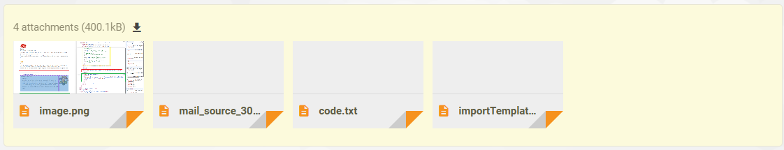 Bulkdownload van bijlagen