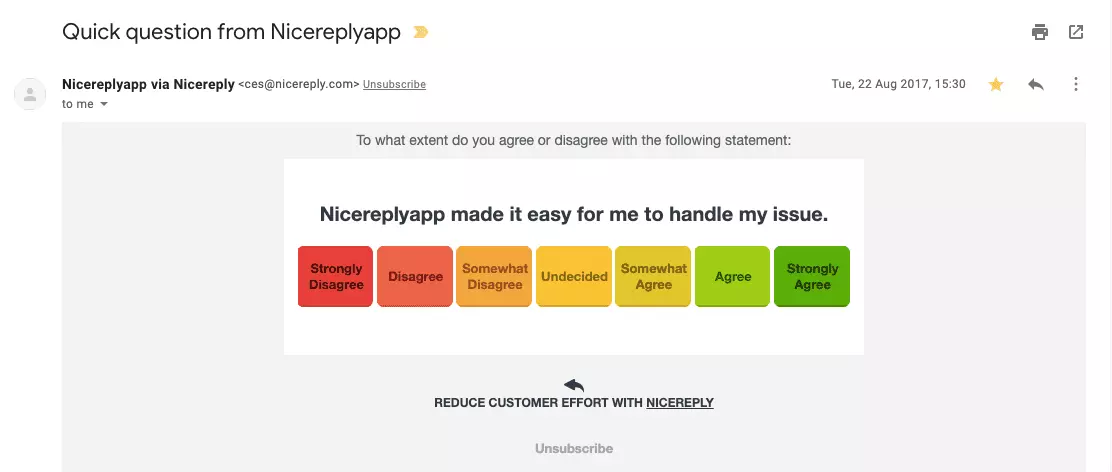 Customer Effort Score schaal van 1 tot 7