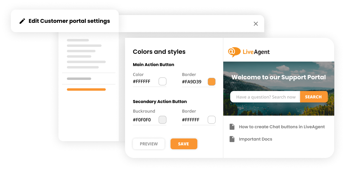 Kennisbank aanpassing in Customer portal software - LiveAgent