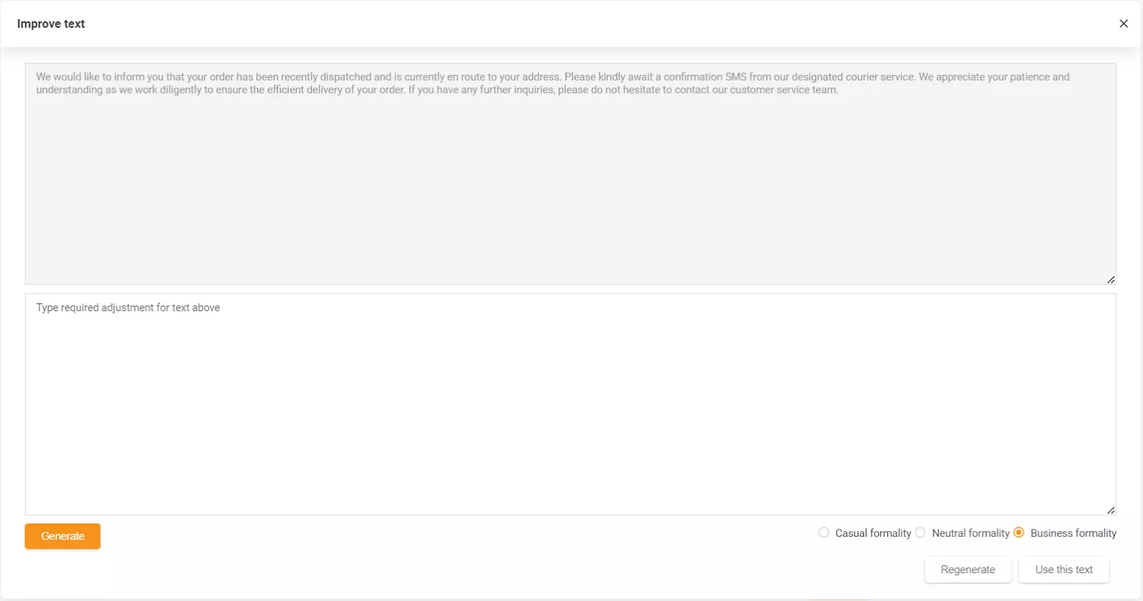 Screenshot met LiveAgent's AI Answer Assistant functie