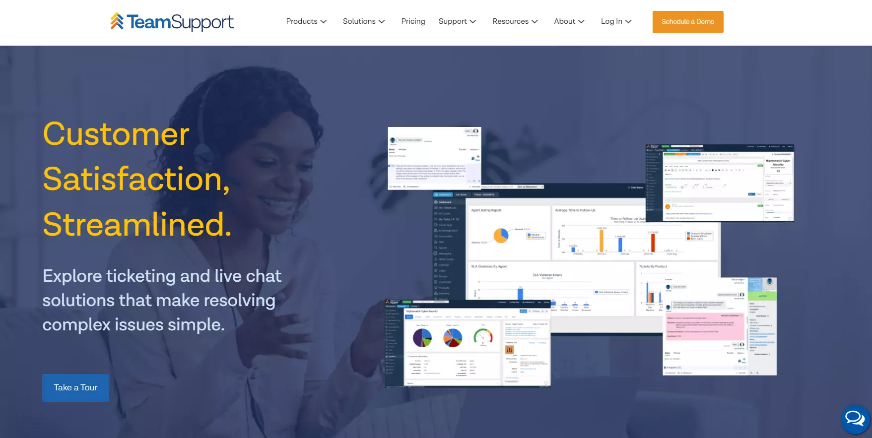 TeamSupport homepage, een Help Scout alternatief voor helpdesk software