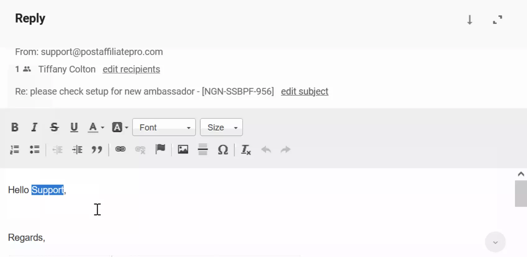 Voorbeeld van verkeerde naamophaling in tickets