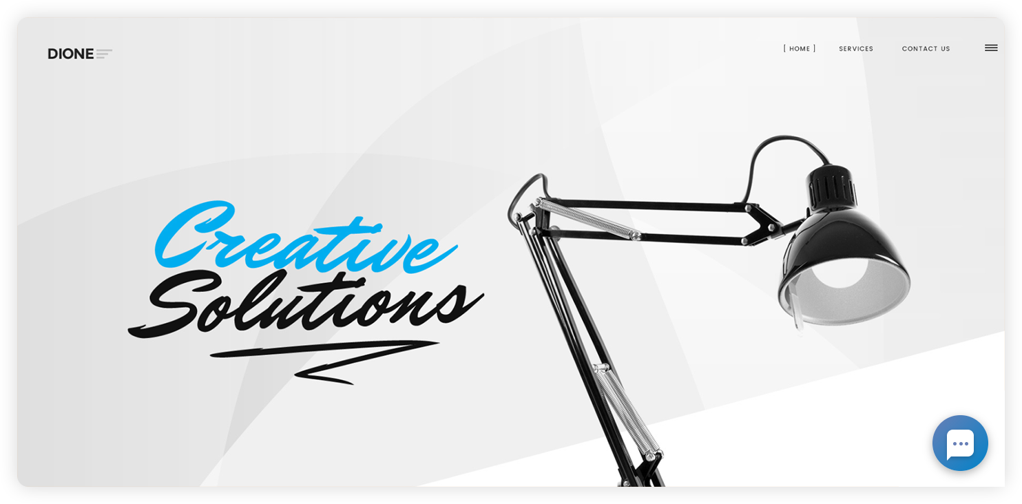 Voorbeeld van de enterprise live chat knop