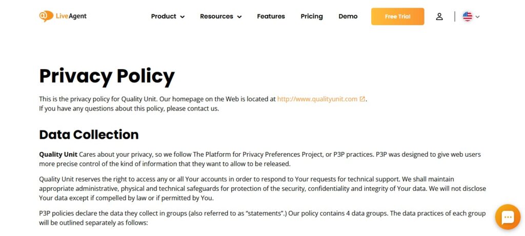 Privacy policy
