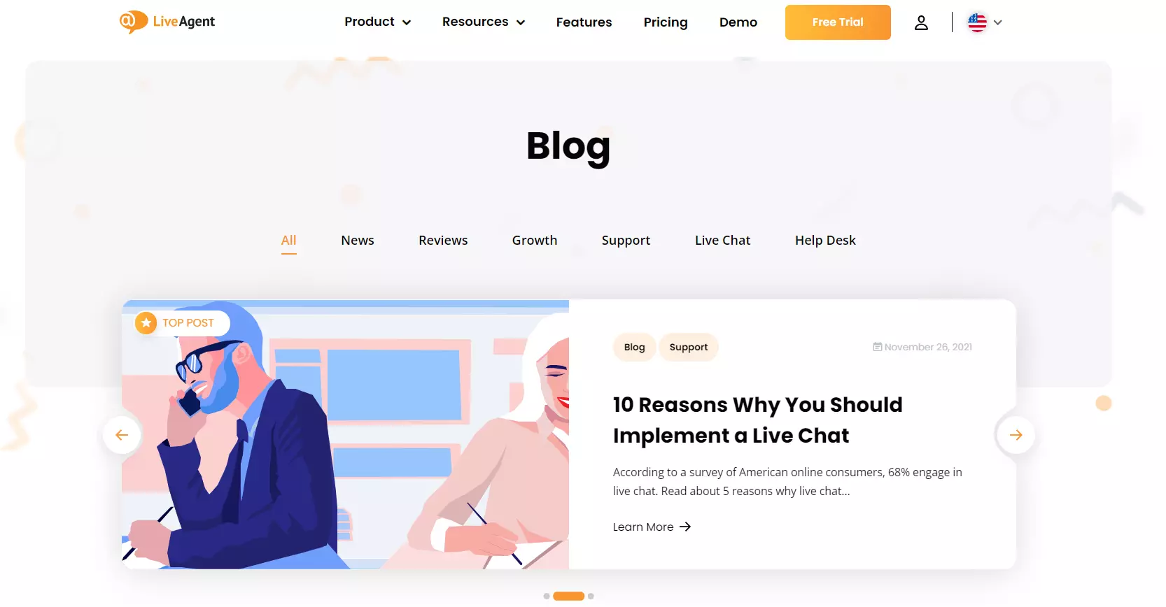 Voorbeeld van visuele elementen