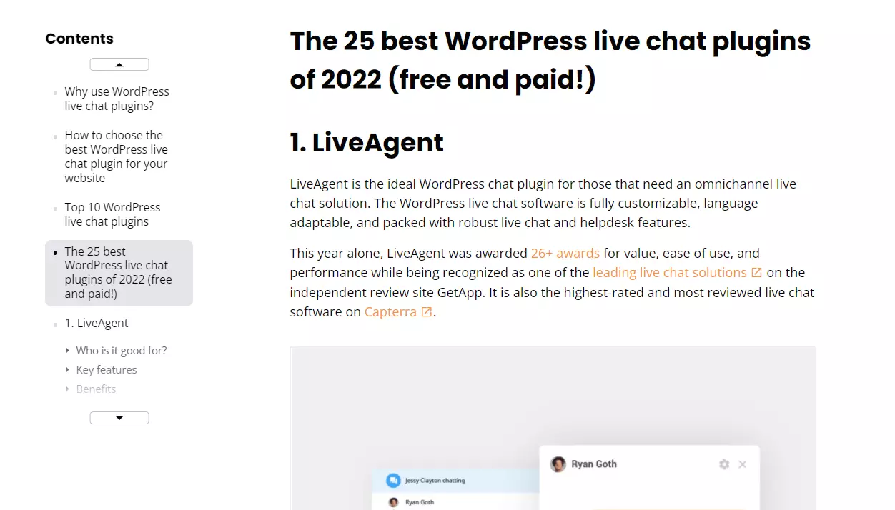 Voorbeeld van header tags