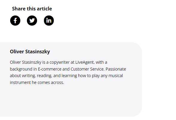 Voorbeeld van auteur bio