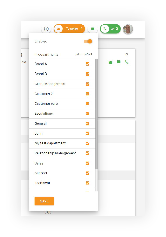 Tickets worden automatisch aan afdelingen toegewezen
