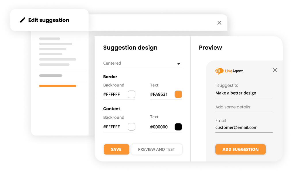 Feedback & suggesties-functie in help desk software - LiveAgent