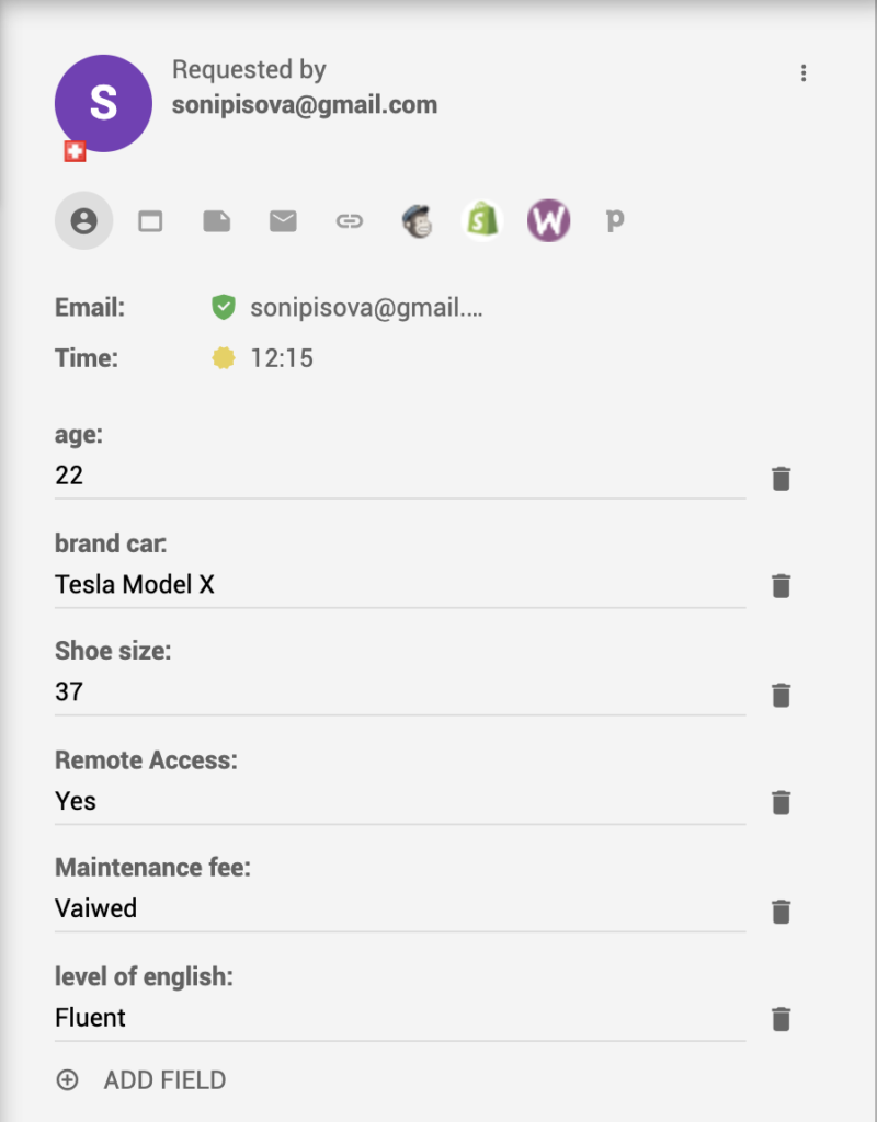 CRM call disposition voorbeeld
