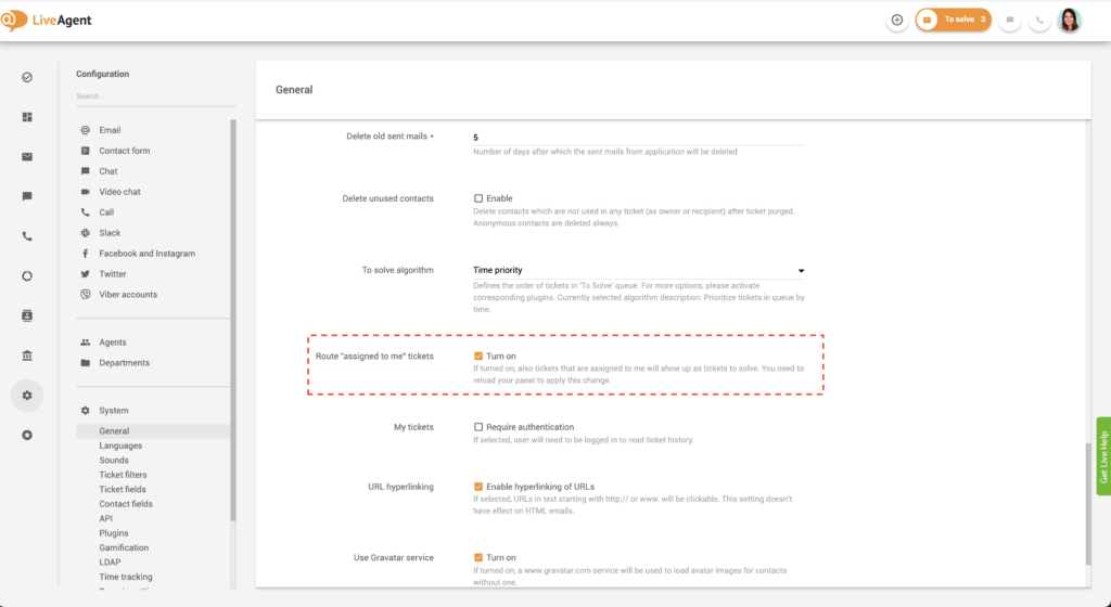 Wijs tickets aan mij toe in LiveAgent