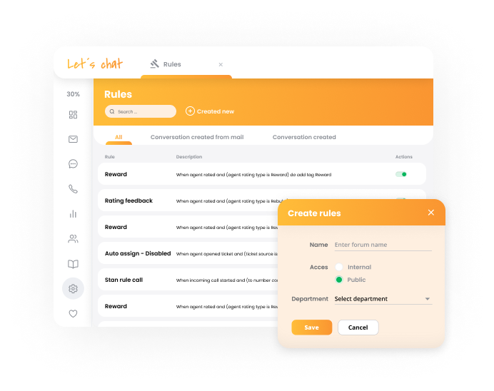 Workflow automation in help desk software