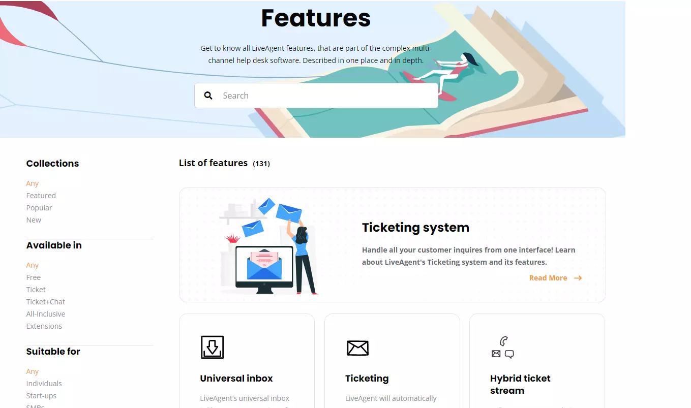 LiveAgent-functiepagina