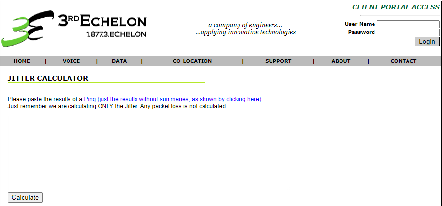 Voorbeeld van jitter-calculator