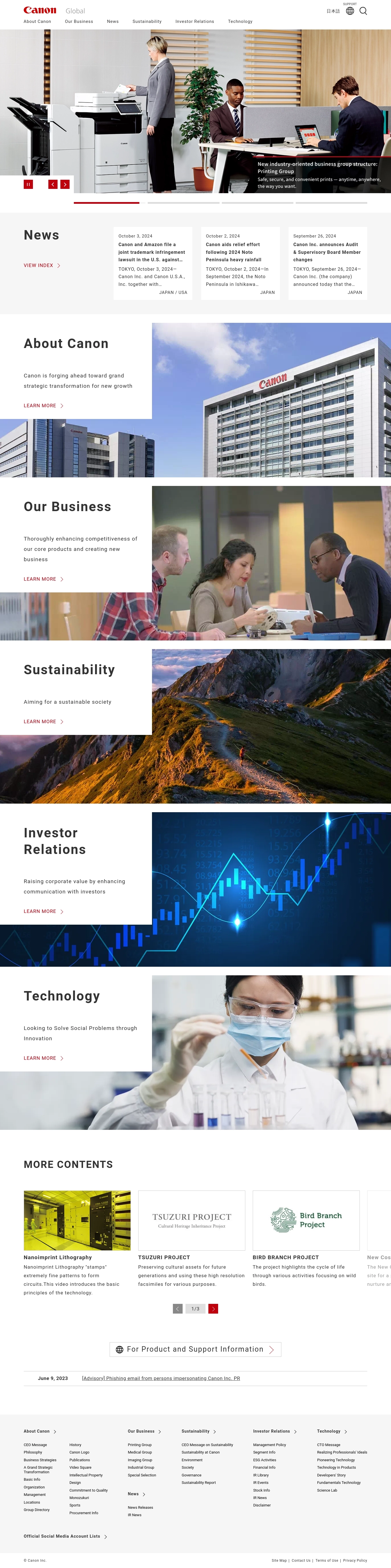 Canon Help Desk Contacten