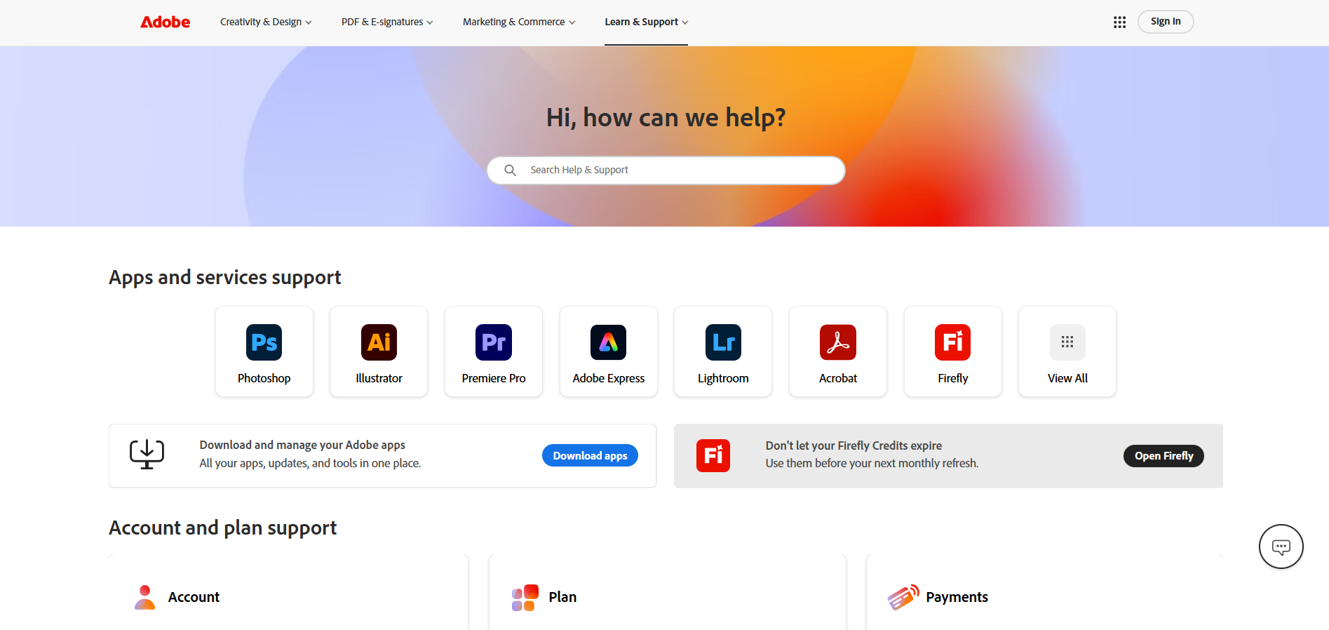 Adobe Help Desk Contacten