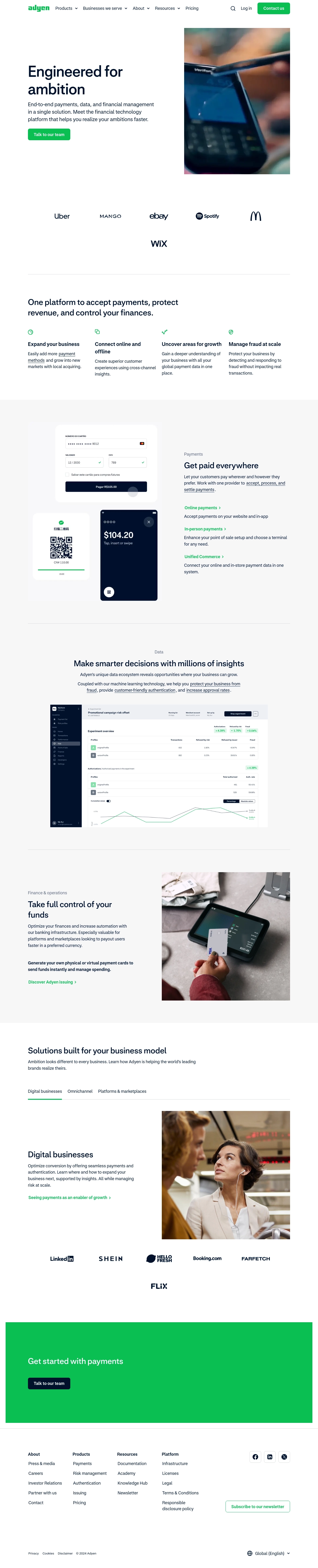 Adyen Help Desk Contacten