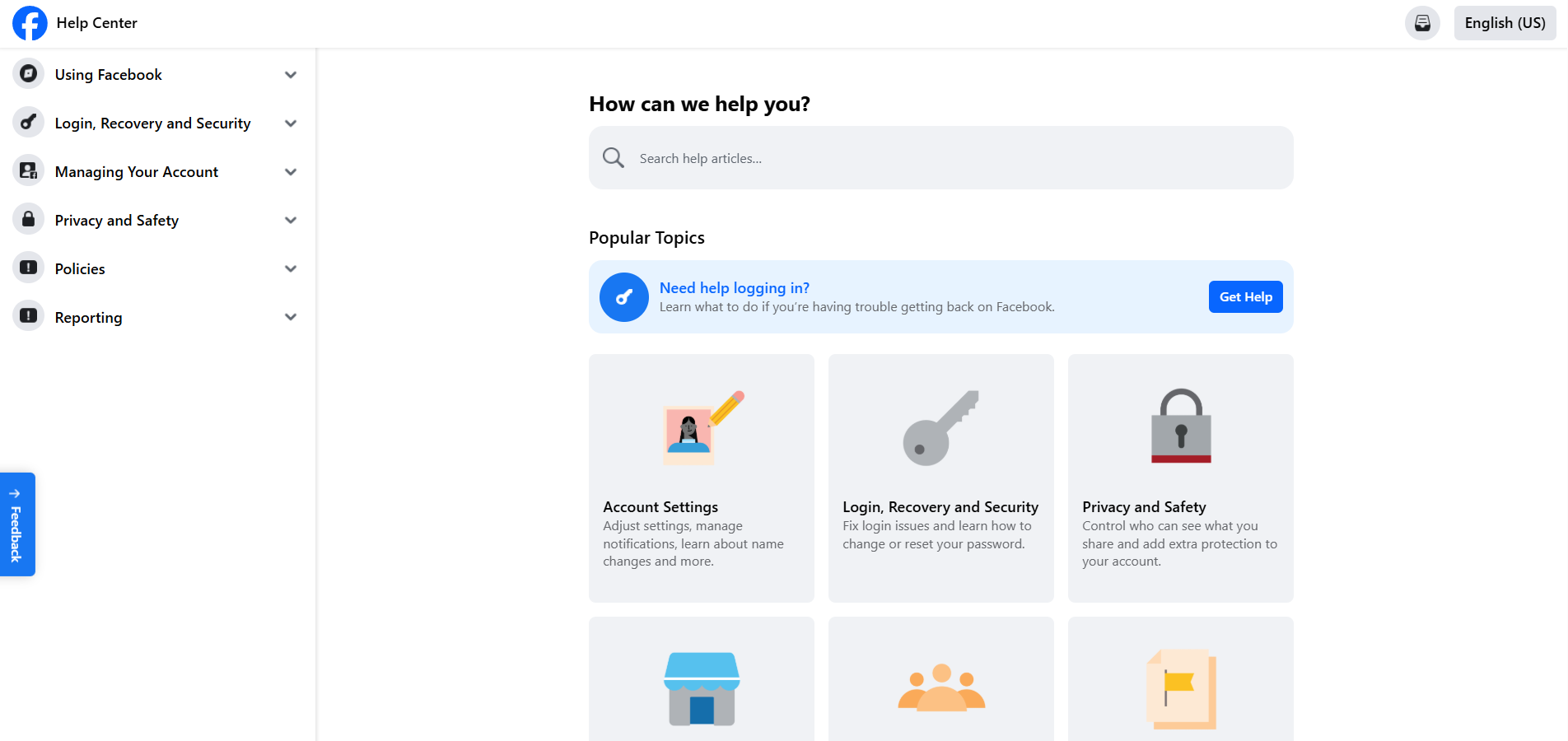 Facebook Help Desk Contacten