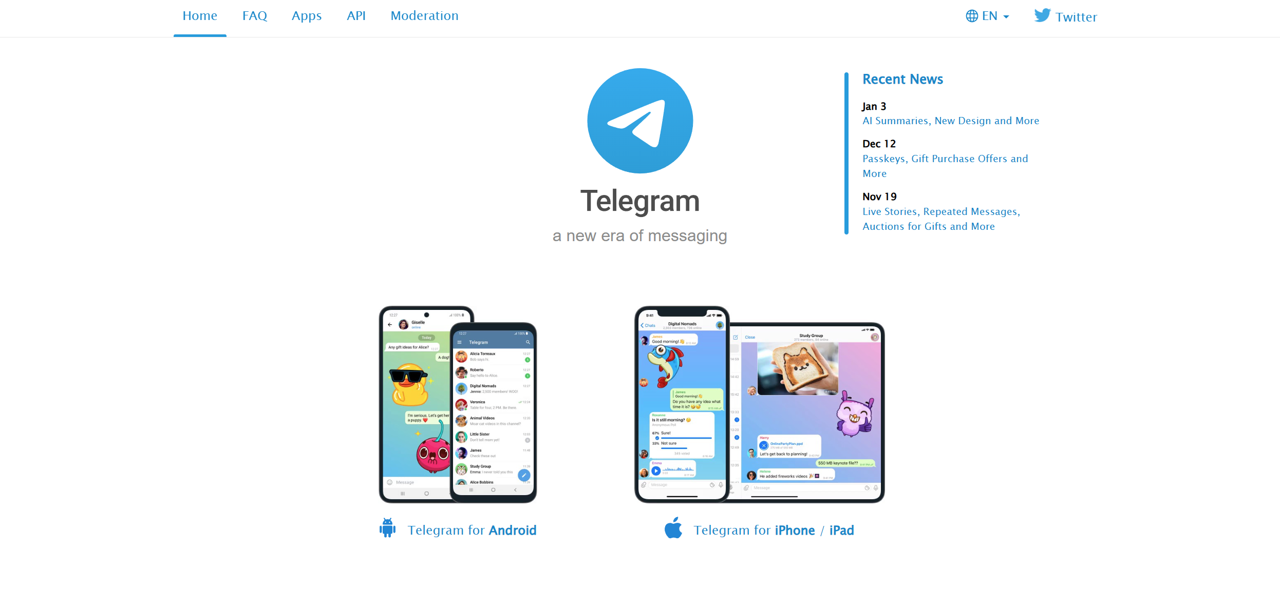 Telegram Help Desk Contacten
