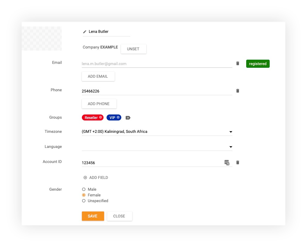 Een contact toevoegen in LiveAgent