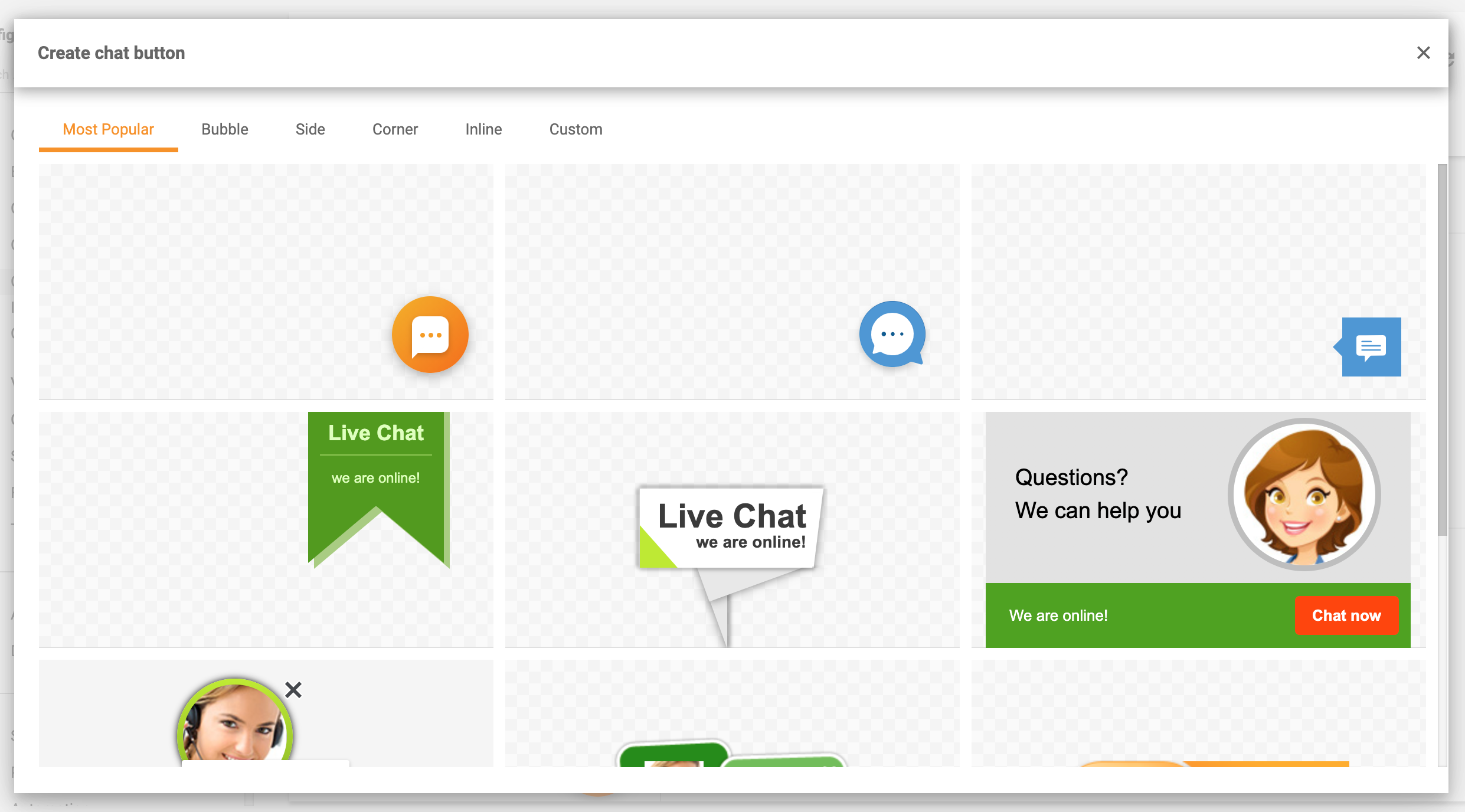 Chat widget voor website