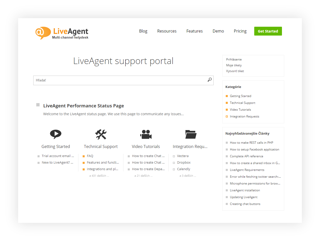 Customer Portal by LiveAgent