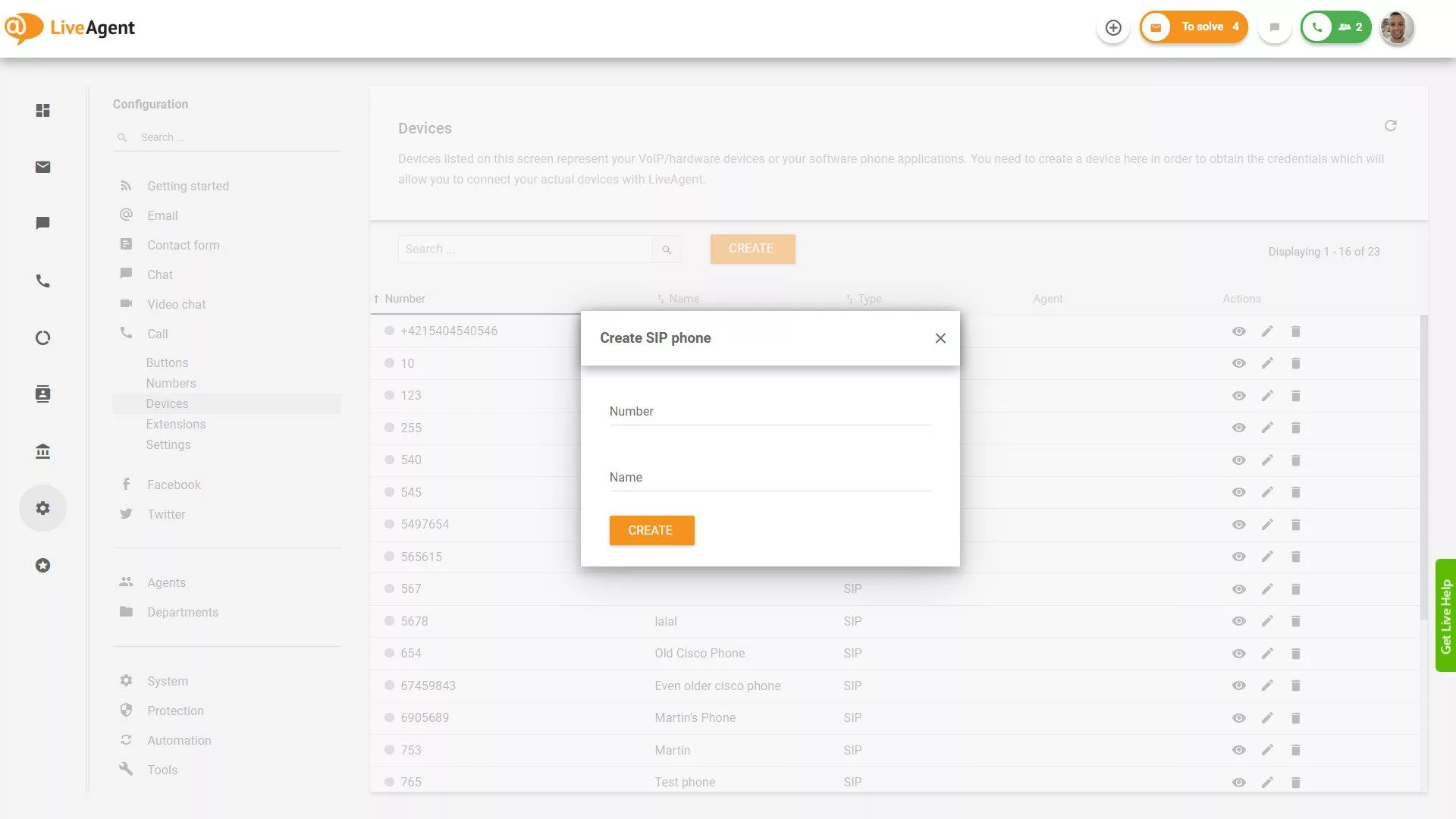 Softphone-apparaten en -toepassingen