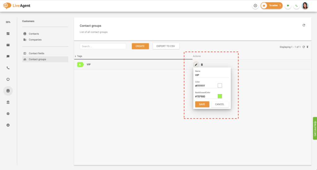 Contactgroep bewerken