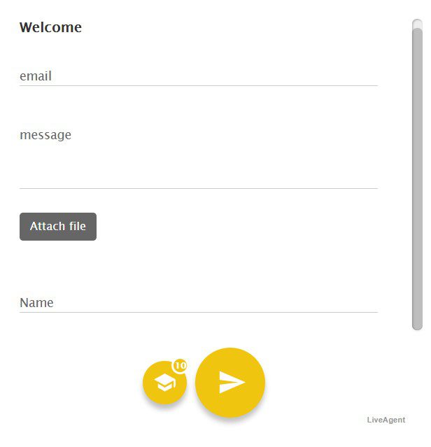 Donkere contactformulier stijl