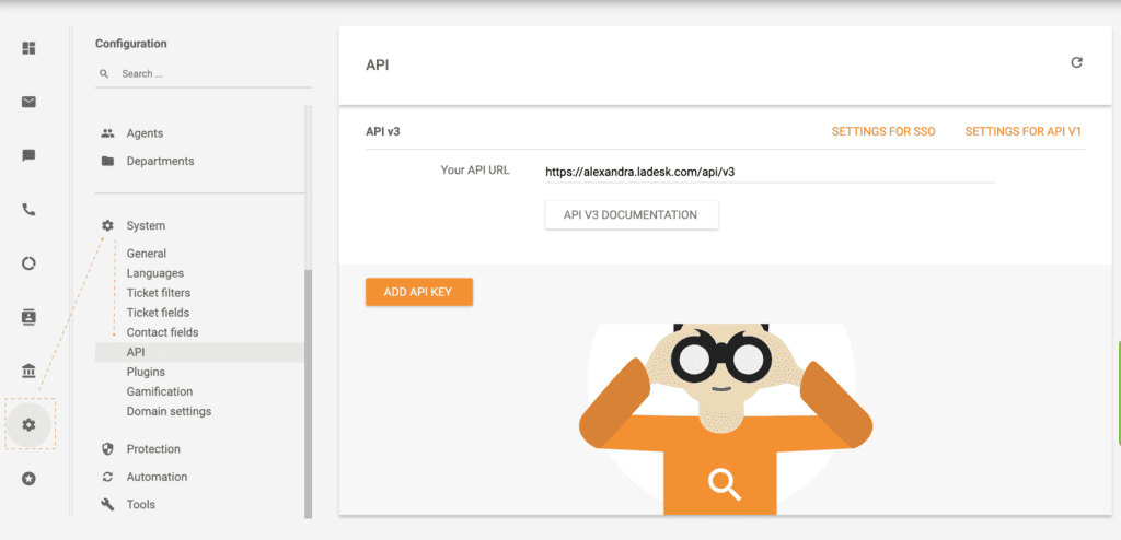 LiveAgent API voorbeeld