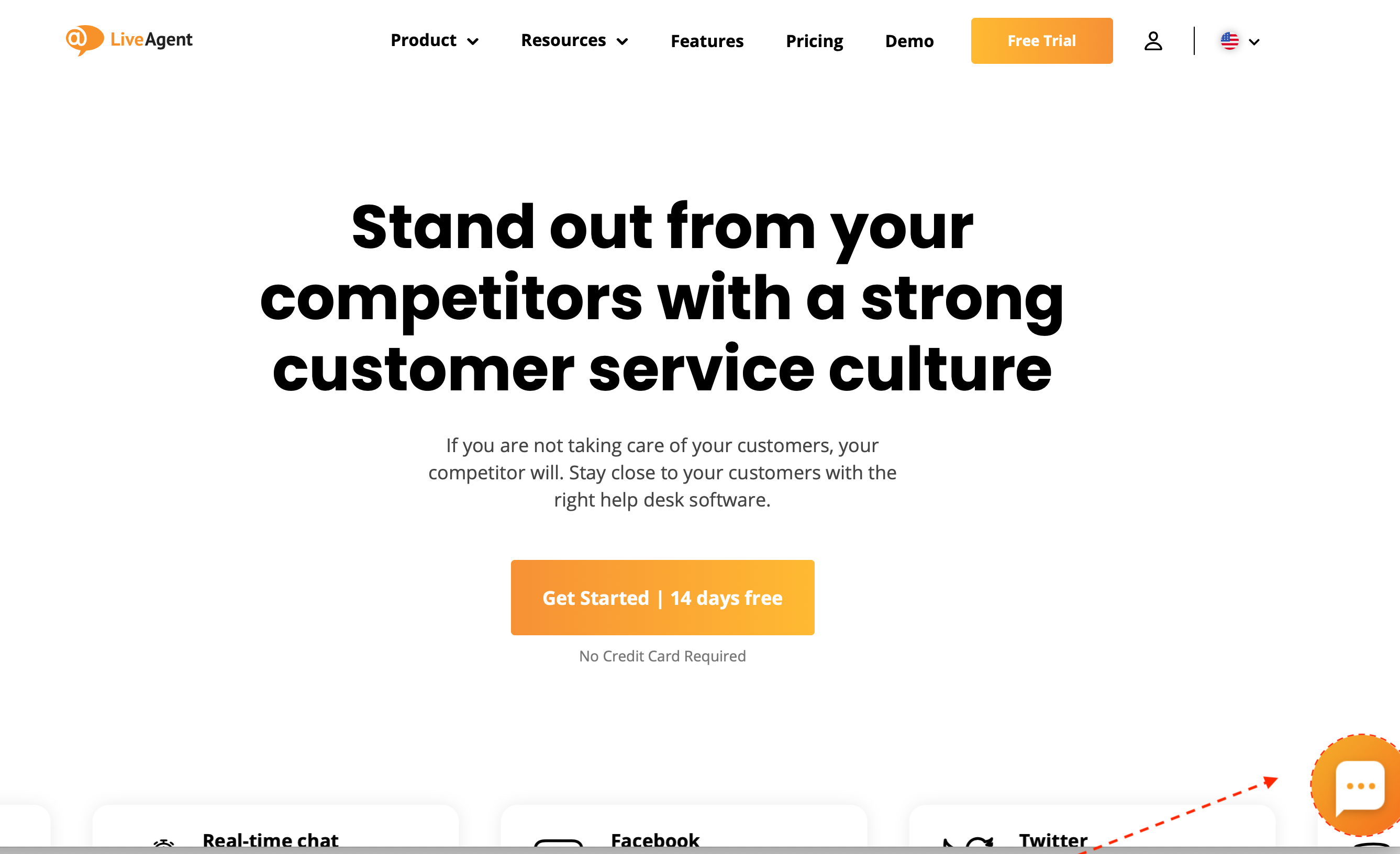 LiveAgent chat button voorbeeld