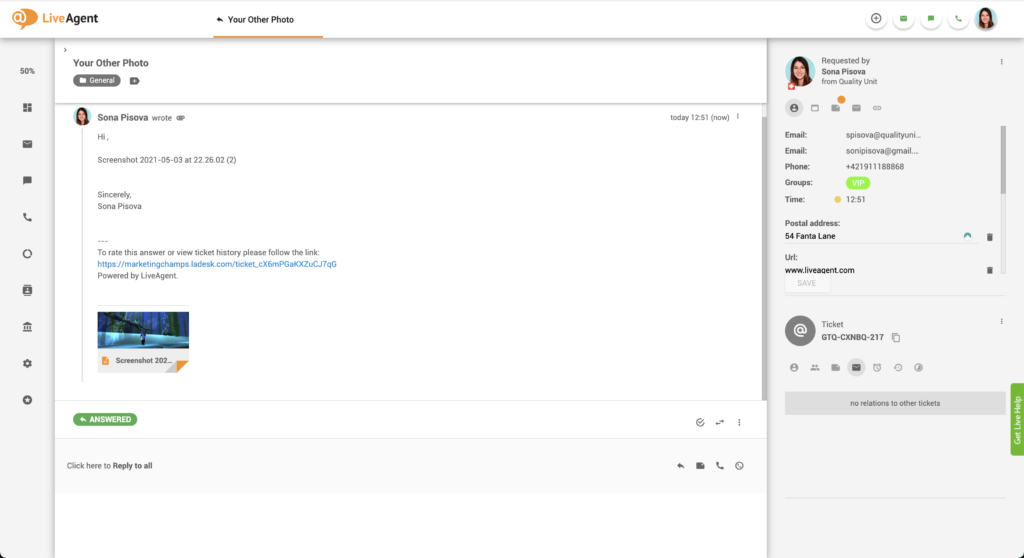 Geplakte afbeeldingsbijlagen in e-mail