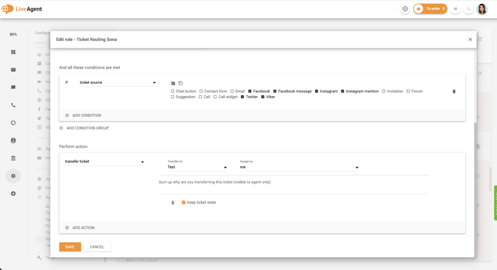 Ticketrouteringsregels instellen - Deel 2