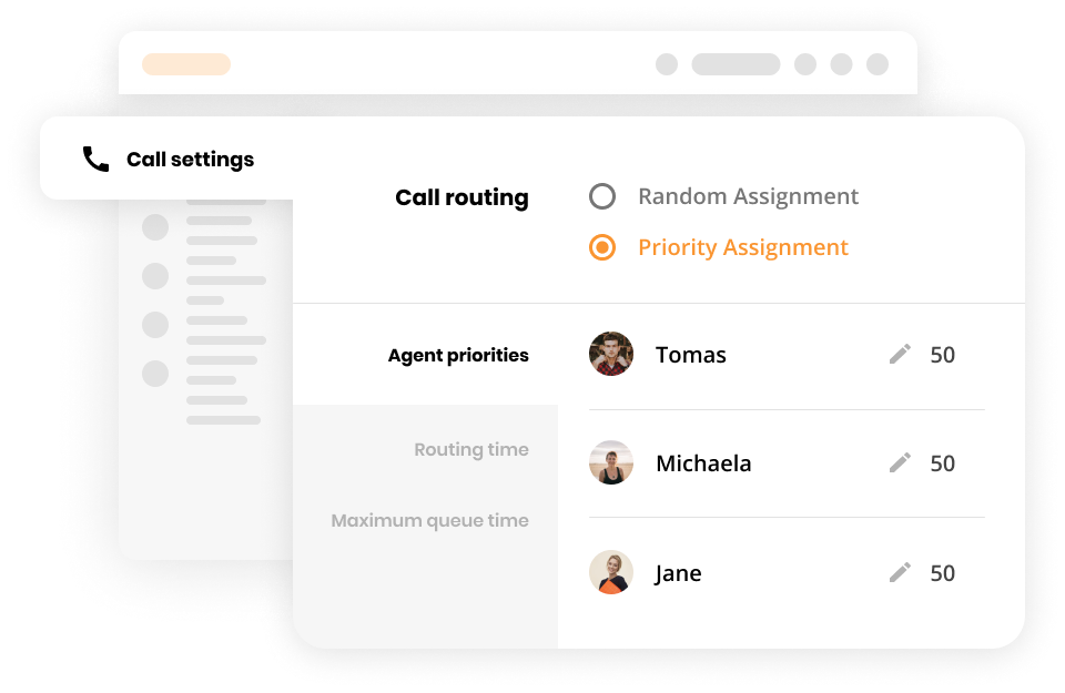 Oproepverdeling functies