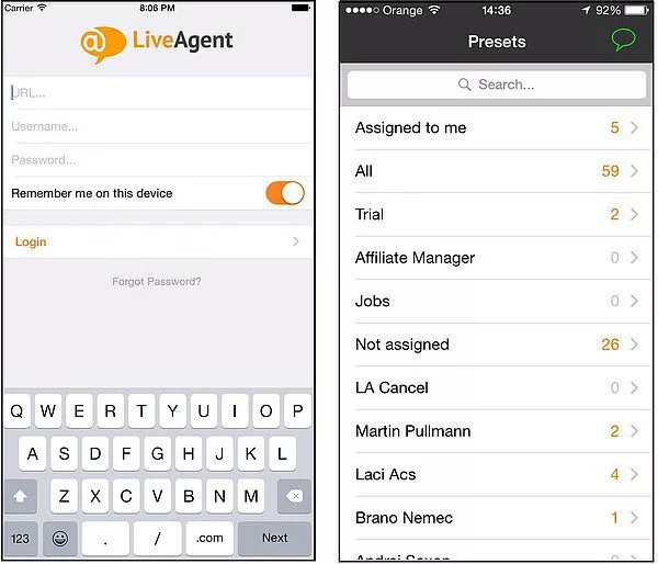 Mobiele help desk apps voor Android en iOS