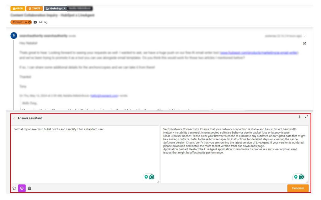 Afbeelding met de aangepaste assistentoptie met een prompt en bericht om deze assistent te demonstreren